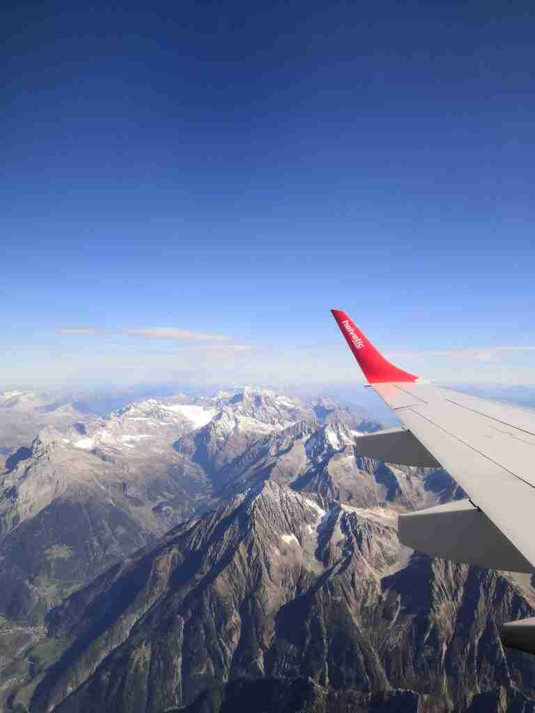 snow flight landscape water