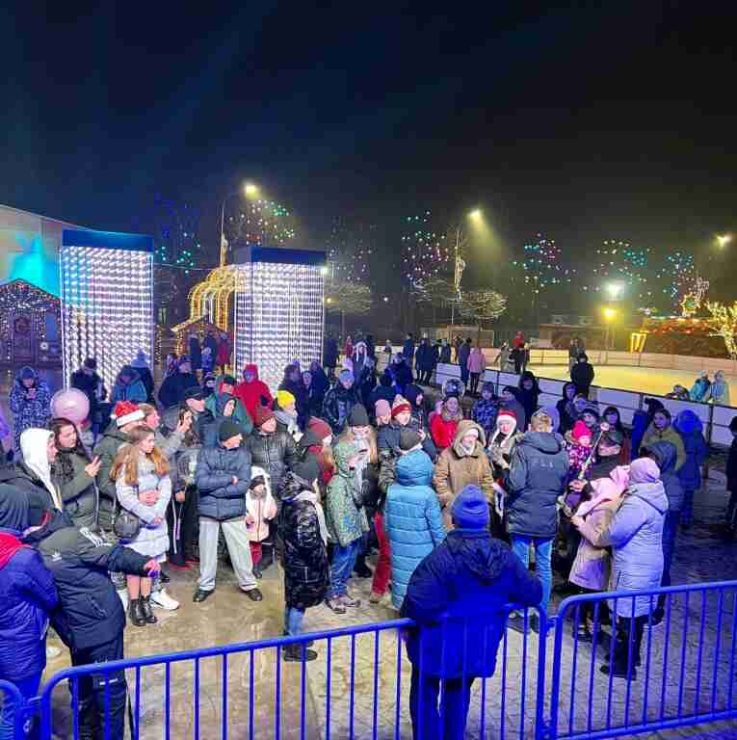 Зустріч Нового року на Київській площі Бучі (ФОТО)