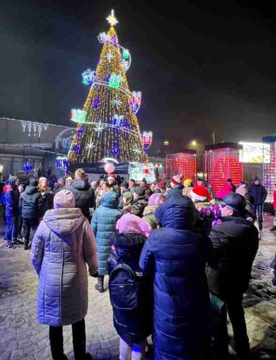 Зустріч Нового року на Київській площі Бучі (ФОТО)