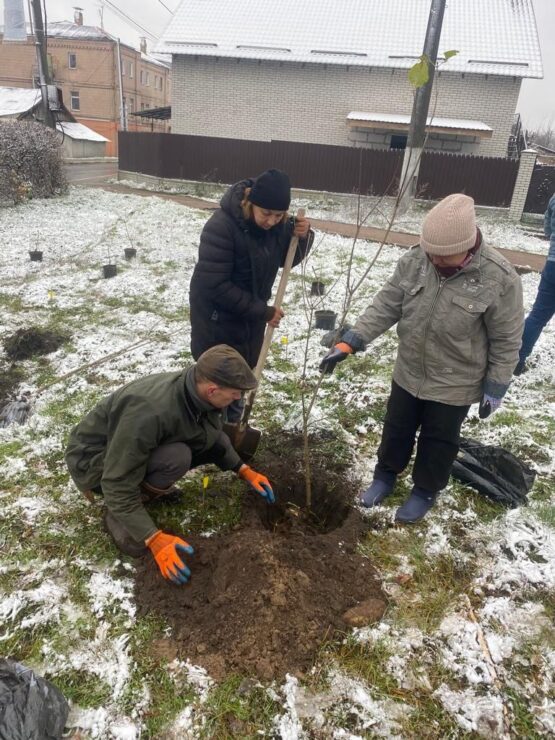 Бузковий гай висадили у Бучі на Склозаводі (ФОТО)