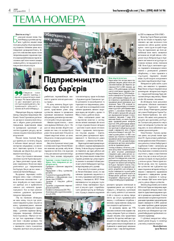Газета Бучанські новини випуск 21 2024, стор.4