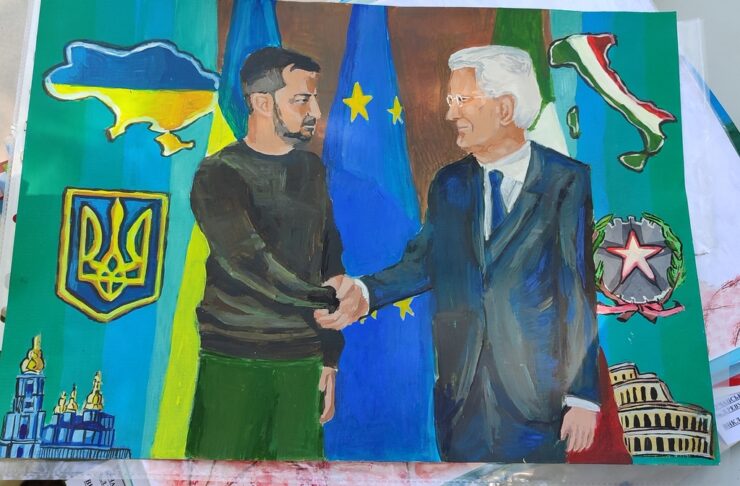 Рукопотискання президента України та президента Італії