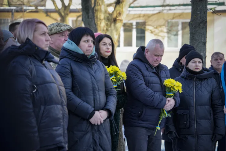Меморіальна дошка на честь Леоніда Лавренчука - почесного громадянина міста Буча