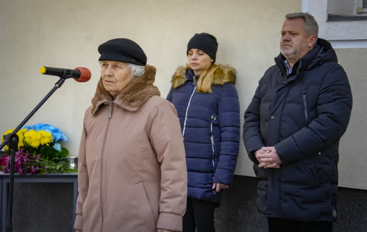 Меморіальна дошка на честь Леоніда Лавренчука - почесного громадянина міста Буча