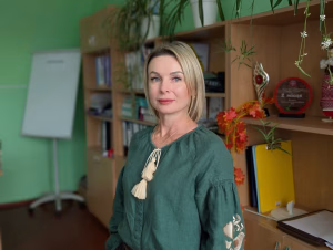 Вчителька англійської мови Гаврилівської школи Тетяна Кравець