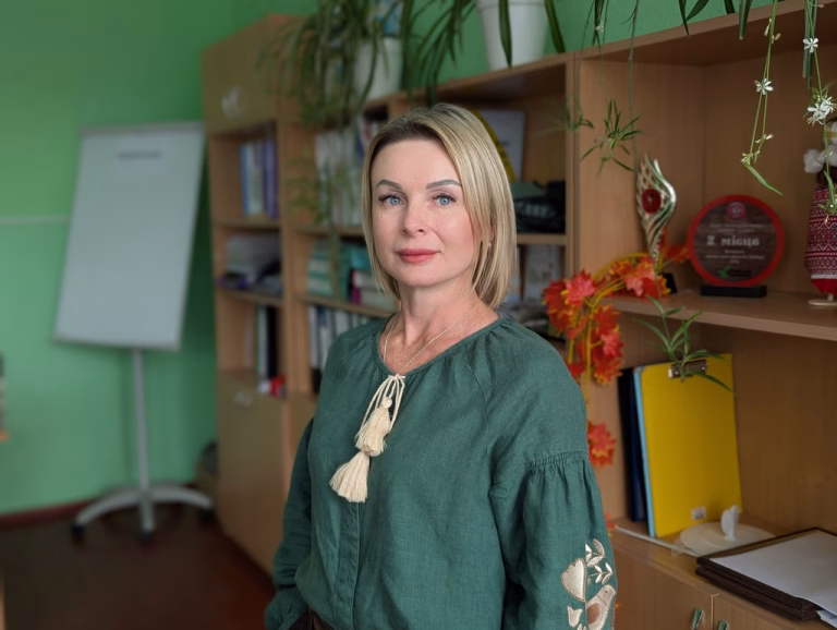 Вчителька англійської мови Гаврилівської школи Тетяна Кравець